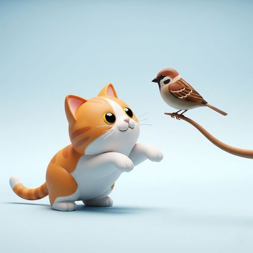 La Chatte et le Moineau