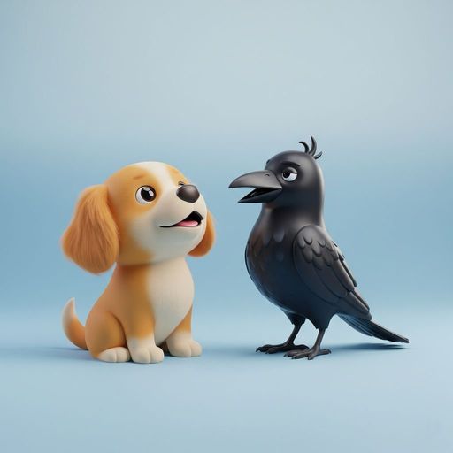 Le Chien et le Corbeau