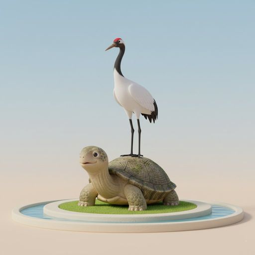 La Tortue et la Grue