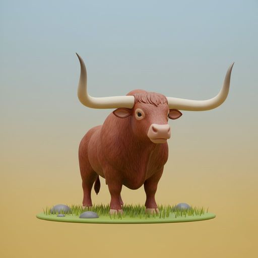 Le Bœuf à corne courbe