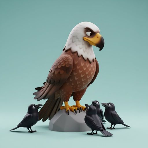 L'Aigle et le Corbeau
