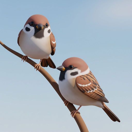Le Moineau et sa Mère
