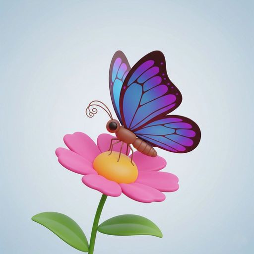 Le Papillon et la Sensitive