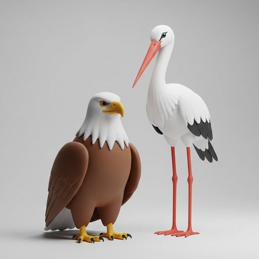 L'Aigle et la Cigogne